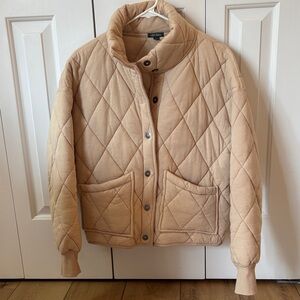 Wild Fable Women's Tan Quilted Puffer Jacket